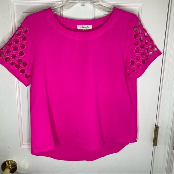 NWT Sugar Lips Blouse Top with Cutouts S - Picture 2 of 11
